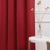 52 x 63 inch Solid Red Thermal Blackout Curtain Panels - Set of 2