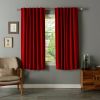 52 x 72 inch Solid Red Thermal Blackout Curtain Panels - Set of 2