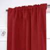 52 x 72 inch Solid Red Thermal Blackout Curtain Panels - Set of 2