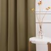 52 x 108 inch Solid Olive Green Thermal Blackout Curtain Panels - Set of 2