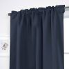 52 x 72 inch Solid Navy Blue Thermal Blackout Curtain Panels - Set of 2
