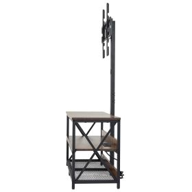 48" TV Stand with Mount for up to 75 in TVs, Entertainment Center with Power Outlet