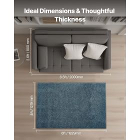 Front Door Mat, 6 x 4 ft Commercial Floor Mat for Indoor and Outdoor, Industrial Entrance Carpet with PVC Backing