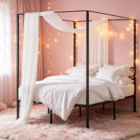Canopy Bed Frame Only Bed Frame (Option: Defaulttitle)